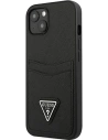 Kup Hülle Guess GUHCP13MPSATPK Apple iPhone 13 schwarz/schwarz Hardcase SaffianoTriangle Logo Kartenfach - GUE1867BLK - {ean13} - Sklep Home Screen