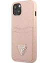Kup Etui Guess GUHCP13MPSATPP Apple iPhone 13 różowy/pink hardcase SaffianoTriangle Logo Cardslot - GUE1868PNK - {ean13} - Sklep Home Screen