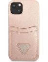 Kup Etui Guess GUHCP13MPSATPP Apple iPhone 13 różowy/pink hardcase SaffianoTriangle Logo Cardslot - GUE1868PNK - {ean13} - Sklep Home Screen