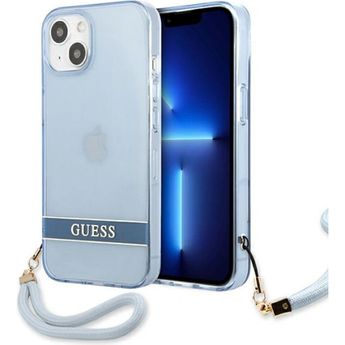 Kup Etui Guess GUHCP13SHTSGSB Apple iPhone 13 mini modrý/blue hardcase Translucent Stap - GUE1869BLU - {ean13} - Sklep Home Screen