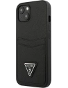 Kup Case Guess GUHCP13SPSATPK Apple iPhone 13 mini schwarz/black hardcase SaffianoTriangle Logo Kartenfach - GUE1870BLK - {ean13} - Sklep Home Screen