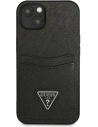 Kup Case Guess GUHCP13SPSATPK Apple iPhone 13 mini schwarz/black hardcase SaffianoTriangle Logo Kartenfach - GUE1870BLK - {ean13} - Sklep Home Screen