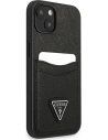 Kup Case Guess GUHCP13SPSATPK Apple iPhone 13 mini schwarz/black hardcase SaffianoTriangle Logo Kartenfach - GUE1870BLK - {ean13} - Sklep Home Screen