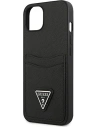 Kup Case Guess GUHCP13SPSATPK Apple iPhone 13 mini schwarz/black hardcase SaffianoTriangle Logo Kartenfach - GUE1870BLK - {ean13} - Sklep Home Screen