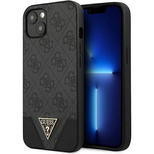 Kup Hülle Guess GUHCP13SPU4GHBK Apple iPhone 13 mini grau/grey Hardcase 4G Triangle Collection - GUE1872GRY - {ean13} - Sklep Home Screen