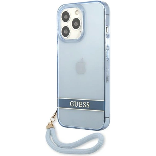 Kup Etui Guess GUHCP13XHTSGSB Apple iPhone 13 Pro Max albastru/blue hardcase Translucent Stap - GUE1873BLU - {ean13} - Sklep Home Screen