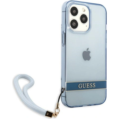 Kup Etui Guess GUHCP13XHTSGSB Apple iPhone 13 Pro Max albastru/blue hardcase Translucent Stap - GUE1873BLU - {ean13} - Sklep Home Screen