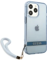 Kup Etui Guess GUHCP13XHTSGSB Apple iPhone 13 Pro Max albastru/blue hardcase Translucent Stap - GUE1873BLU - {ean13} - Sklep Home Screen