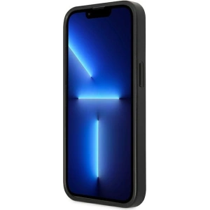 Buy Guess GUHCP13XPSATPK Apple iPhone 13 Pro Max black hardcase SaffianoTriangle Logo Cardslot - GUE1874BLK - {ean13} - Home Screen Store Europe