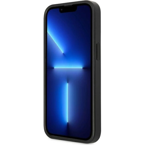 Kup Hülle Guess GUHCP13XPSATPK Apple iPhone 13 Pro Max schwarz/schwarzes Hardcase SaffianoTriangle Logo Kartenfach - GUE1874BLK - {ean13} - Sklep Home Screen