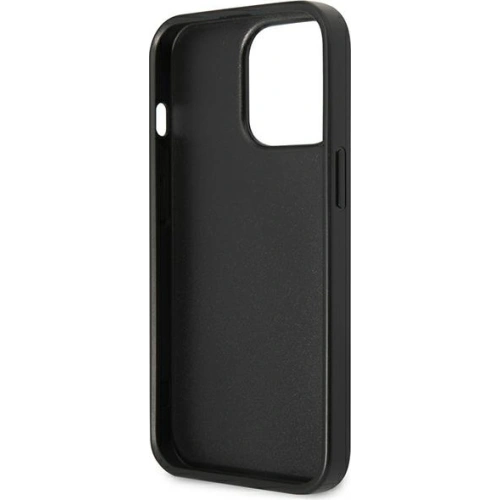 Kup Hülle Guess GUHCP13XPSATPK Apple iPhone 13 Pro Max schwarz/schwarzes Hardcase SaffianoTriangle Logo Kartenfach - GUE1874BLK - {ean13} - Sklep Home Screen