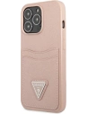 Kup Hülle Guess GUHCP13XPSATPP Apple iPhone 13 Pro Max rosa/pink Hardcase Saffiano Triangle Logo Kartenfach - GUE1875PNK - {ean13} - Sklep Home Screen