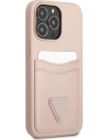 Kup Hülle Guess GUHCP13XPSATPP Apple iPhone 13 Pro Max rosa/pink Hardcase Saffiano Triangle Logo Kartenfach - GUE1875PNK - {ean13} - Sklep Home Screen