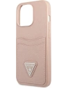 Kup Hülle Guess GUHCP13XPSATPP Apple iPhone 13 Pro Max rosa/pink Hardcase Saffiano Triangle Logo Kartenfach - GUE1875PNK - {ean13} - Sklep Home Screen