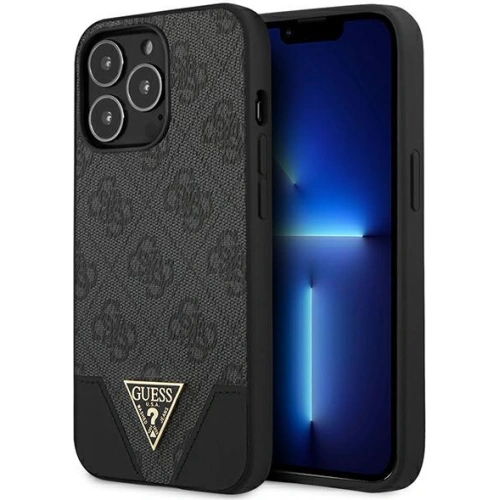 Kup Hülle Guess GUHCP13XPU4GHBK Apple iPhone 13 Pro Max grau/grey Hardcase 4G Triangle Collection - GUE1876GRY - {ean13} - Sklep Home Screen