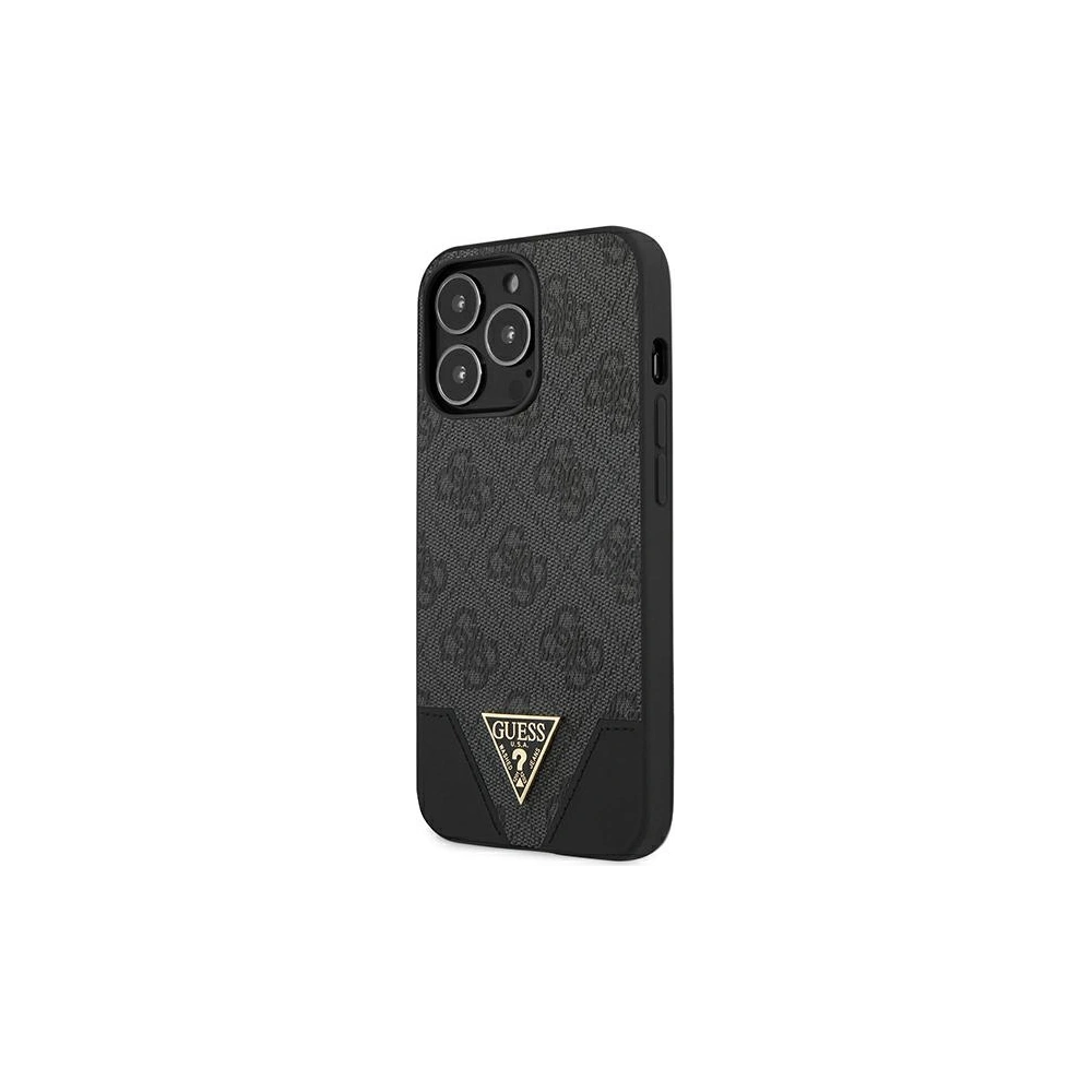 Etui Guess GUHCP13XPU4GHBK Apple iPhone 13 Pro Max szary/grey hardcase 4G Triangle Collection