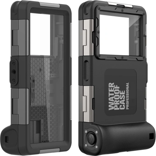 Kup Universelles wasserdichtes Case Tech-Protect IPX8 Universal Diving Waterproof Case Schwarz - THP1223BLK - {ean13} - Sklep Home Screen