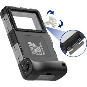 Kup Univerzální vodotěsné pouzdro Tech-Protect IPX8 Univerzální potápěčské vodotěsné pouzdro černé - THP1223BLK - {ean13} - Sklep Home Screen