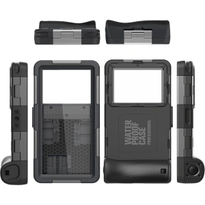 Kup Univerzální vodotěsné pouzdro Tech-Protect IPX8 Univerzální potápěčské vodotěsné pouzdro černé - THP1223BLK - {ean13} - Sklep Home Screen