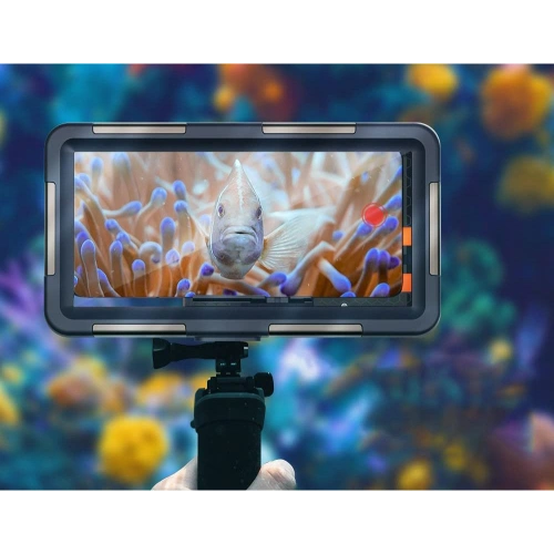Kup Universelles wasserdichtes Case Tech-Protect IPX8 Universal Diving Waterproof Case Schwarz - THP1223BLK - {ean13} - Sklep Home Screen
