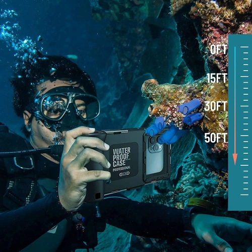 Kup Universelles wasserdichtes Case Tech-Protect IPX8 Universal Diving Waterproof Case Schwarz - THP1223BLK - {ean13} - Sklep Home Screen