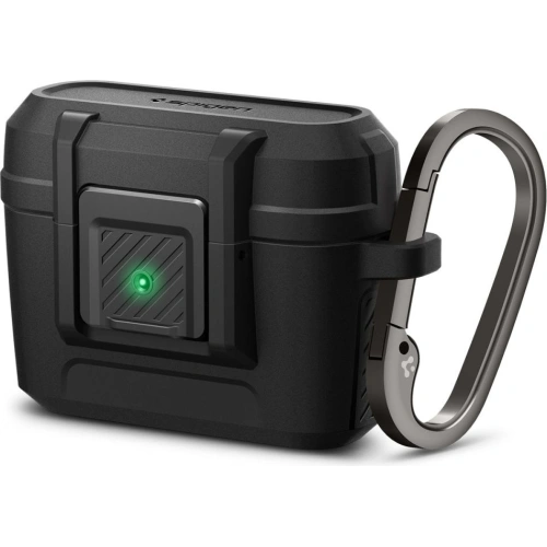 Kup Etui Spigen Lock Fit Apple AirPods Pro 1 Matt Fekete - SPN2288BLK - {ean13} - Sklep Home Screen