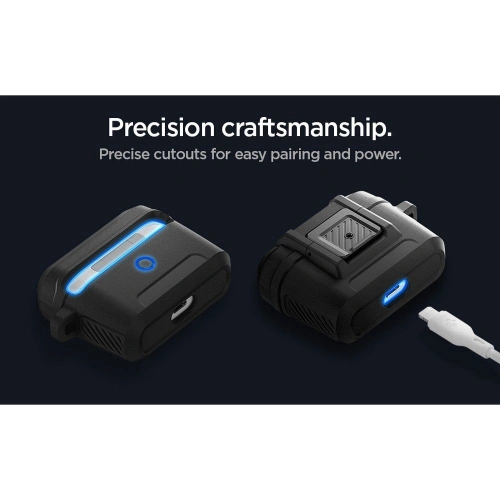 Kup Hülle Spigen Lock Fit Apple AirPods Pro 1 Matte Schwarz - SPN2288BLK - {ean13} - Sklep Home Screen