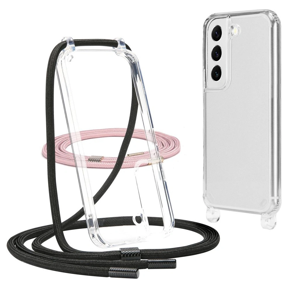 Etui Tech-Protect Flexair Chain Samsung Galaxy S22 Black & Pink