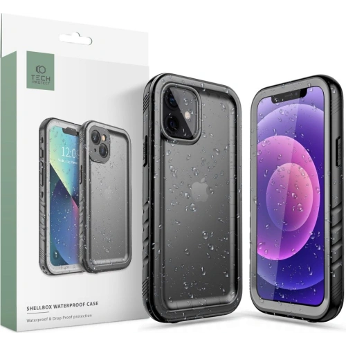 Kup Wasserdichtes Case Tech-Protect Shellbox IP68 Apple iPhone 12/12 Pro Schwarz - THP1228BLK - {ean13} - Sklep Home Screen