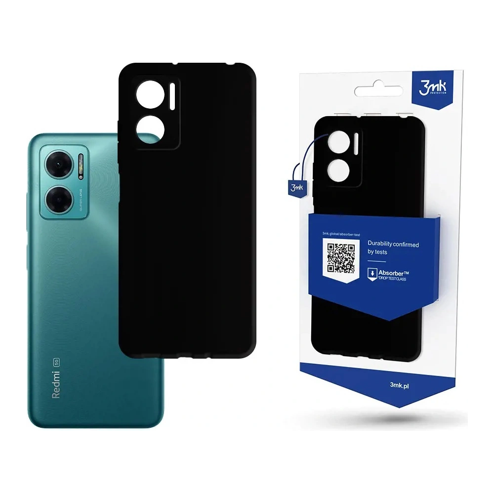 Etui 3MK Matt Case Redmi Note 11E 5G/Redmi 10 5G czarny/black