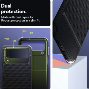 Kup Etui Caseology Parallax Samsung Galaxy Z Flip 4 Matte Black - CSL060BLK - {ean13} - Sklep Home Screen