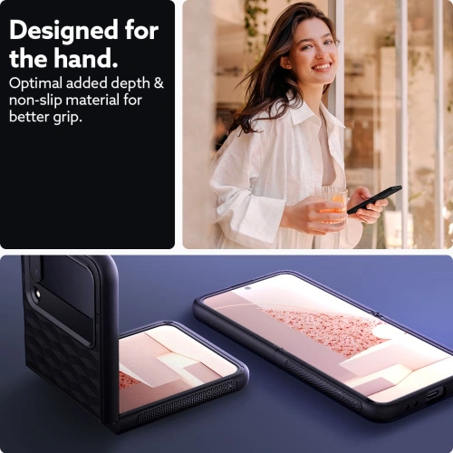 Kup Etui Caseology Parallax Samsung Galaxy Z Flip 4 Negru Mat - CSL060BLK - {ean13} - Sklep Home Screen