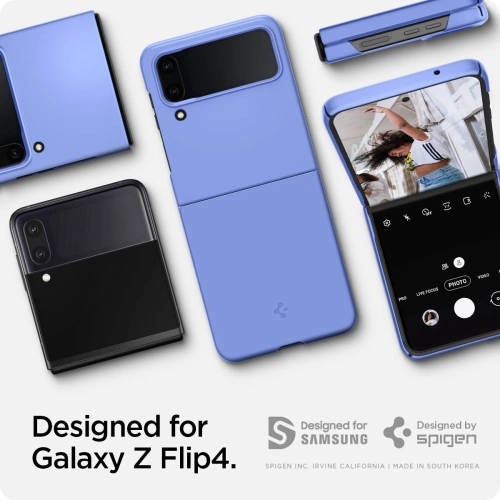 Buy Spigen Airskin Samsung Galaxy Z Flip 4 Cornflower Blue - SPN2295BLU - {ean13} - Home Screen Store Europe