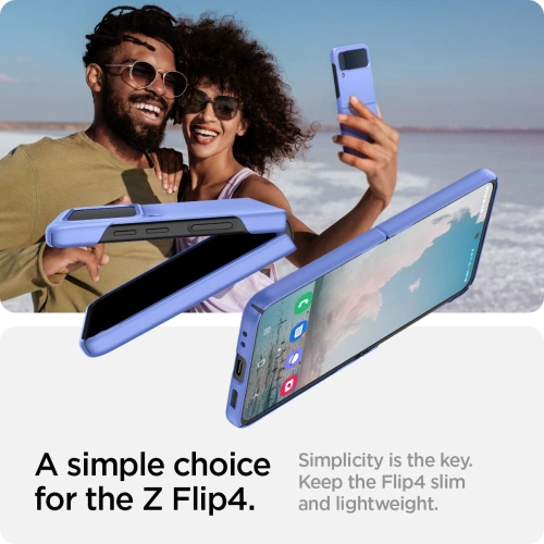 Buy Spigen Airskin Samsung Galaxy Z Flip 4 Cornflower Blue - SPN2295BLU - {ean13} - Home Screen Store Europe
