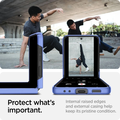 Buy Spigen Airskin Samsung Galaxy Z Flip 4 Cornflower Blue - SPN2295BLU - {ean13} - Home Screen Store Europe