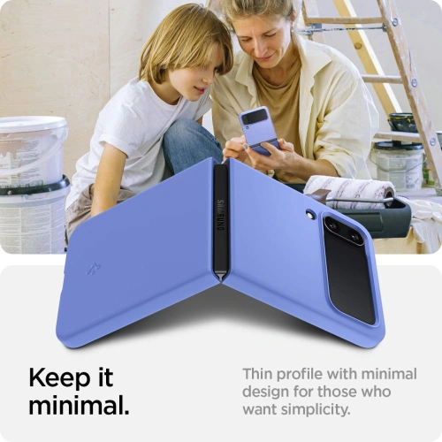 Kup Hülle Spigen Airskin Samsung Galaxy Z Flip 4 Kornblumenblau - SPN2295BLU - {ean13} - Sklep Home Screen