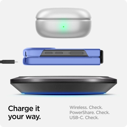 Buy Spigen Airskin Samsung Galaxy Z Flip 4 Cornflower Blue - SPN2295BLU - {ean13} - Home Screen Store Europe