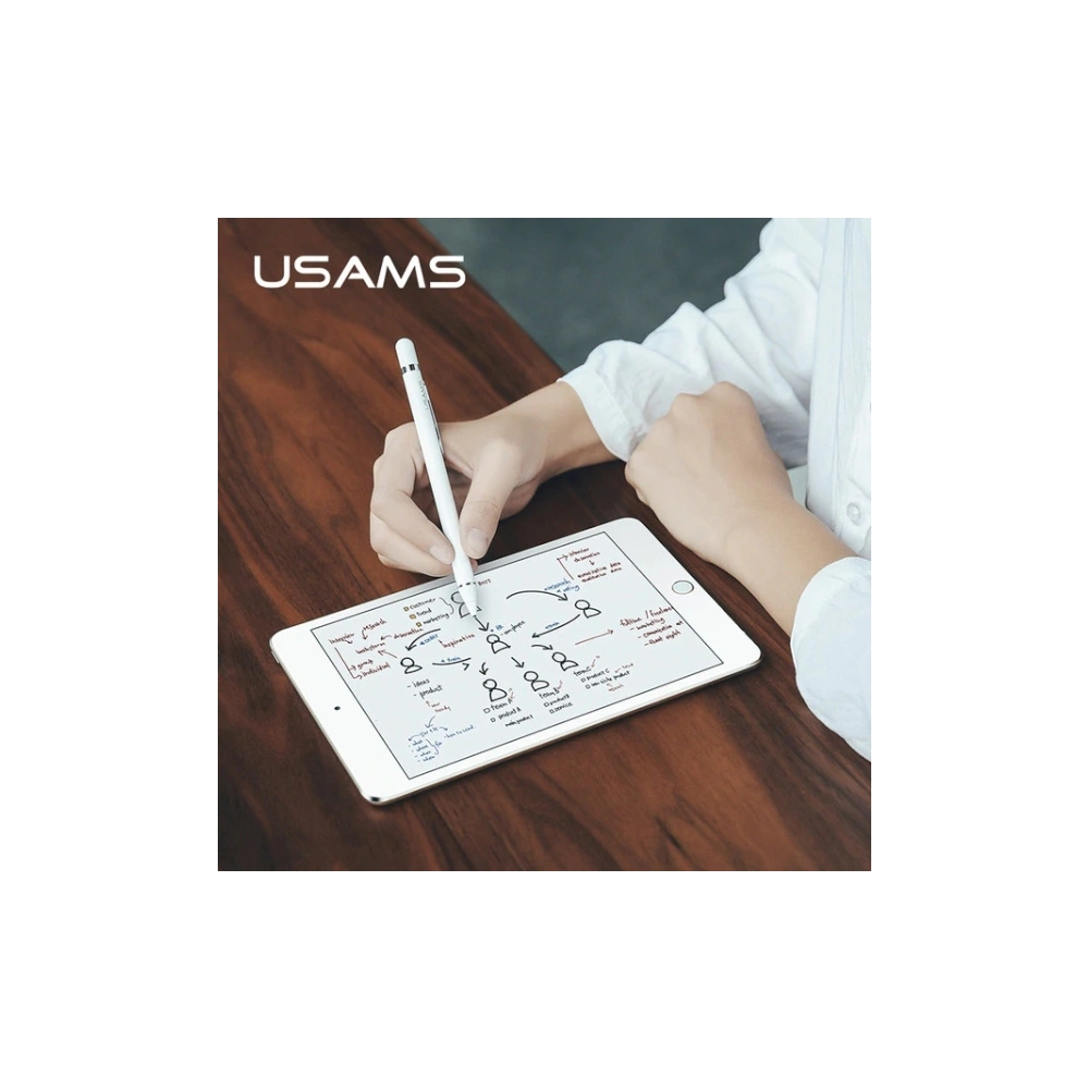 Rysik USAMS Activ Stylus Pen biały/white ZB57DRB02