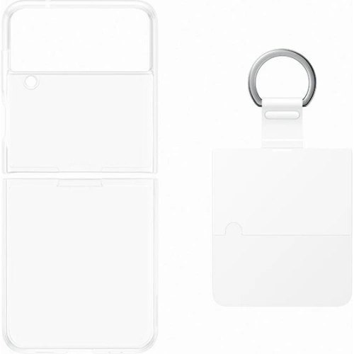 Kup Etui Samsung Galaxy Z Flip 4 EF-OF721CTEGWW przezroczysty/transparent Clear Cover Ring - SMG736CL - {ean13} - Sklep Home Screen