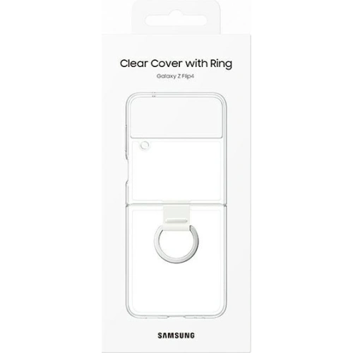 Kup Etui Samsung Galaxy Z Flip 4 EF-OF721CTEGWW przezroczysty/transparent Clear Cover Ring - SMG736CL - {ean13} - Sklep Home Screen
