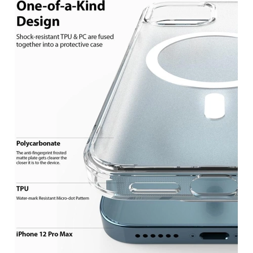 Buy Ringke Fusion Magnetic MagSafe Apple iPhone 12/12 Pro Matte Clear - RGK1611MCL - {ean13} - Home Screen Store Europe