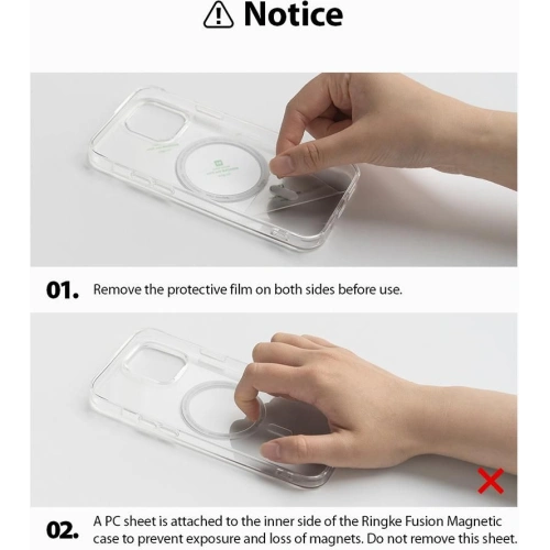 Buy Ringke Fusion Magnetic MagSafe Apple iPhone 12/12 Pro Matte Clear - RGK1611MCL - {ean13} - Home Screen Store Europe