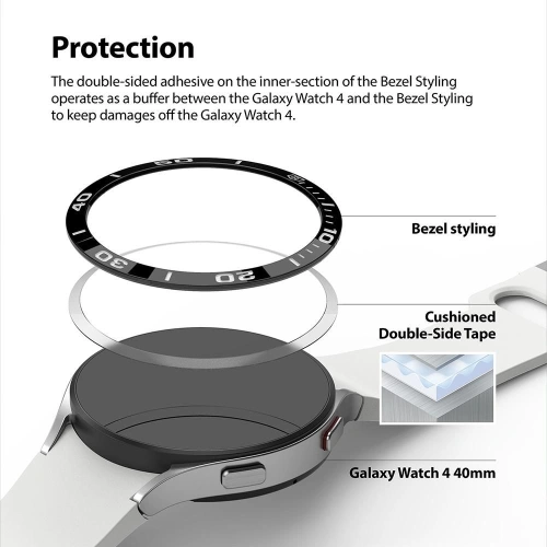 Kup Takarmány Ringke Bezel Styling Samsung Galaxy Watch 5/4 40mm rozsdamentes acél 40-01 Ezüst - RGK1617SSLV - {ean13} - Sklep Home Screen