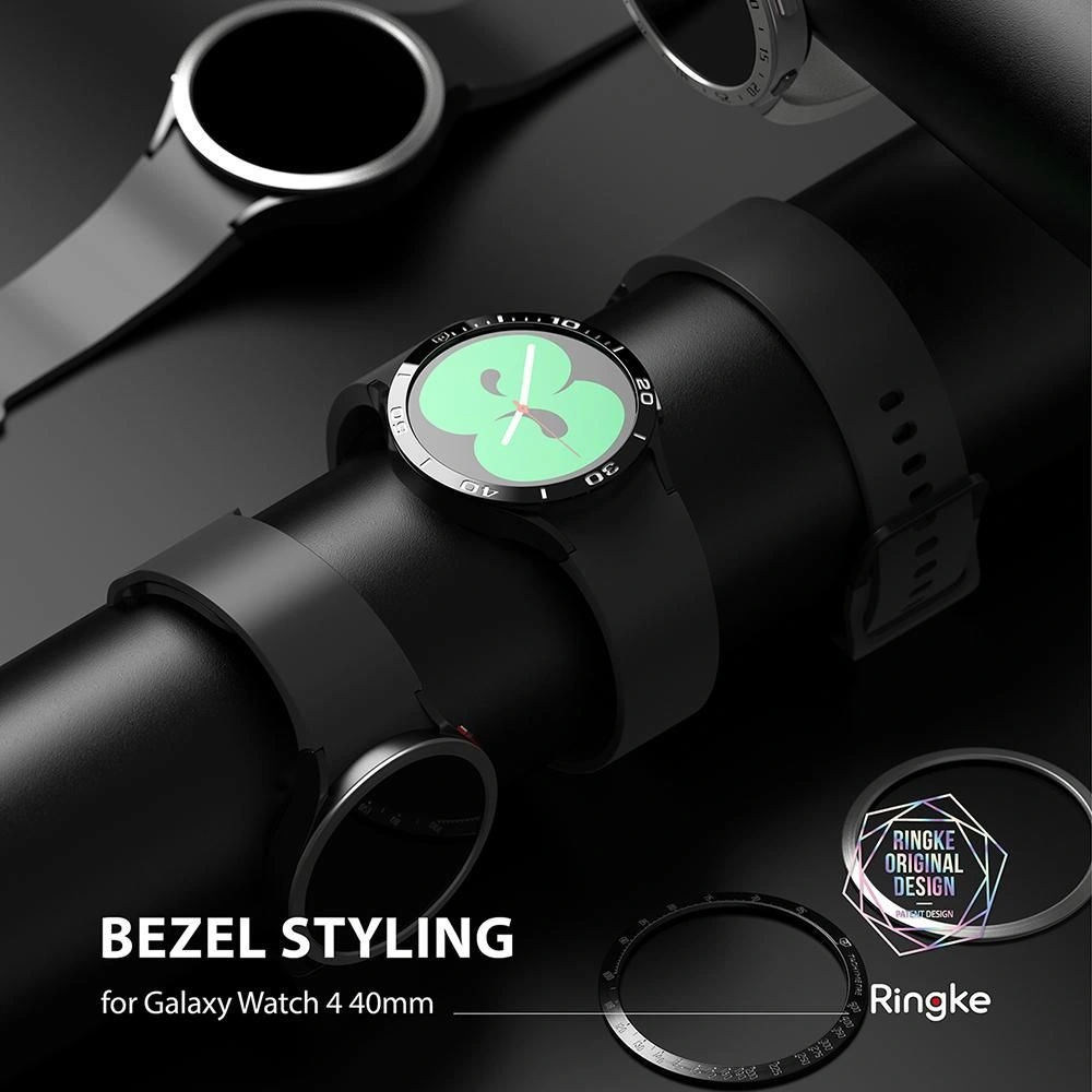 Nakładka Ringke Bezel Styling Samsung Galaxy Watch 5/4 40mm stal nierdzewna 40-01 Silver