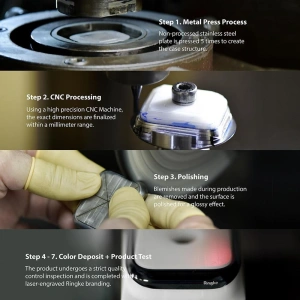 Nakládka Ringke Bezel Styling Samsung Galaxy Watch 5/4 40mm nerezová ocel 40-02 Černá