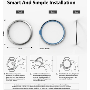 Kup Fém keret Ringke stílus Samsung Galaxy Watch 5/4 40mm rozsdamentes acél 40-02 Fekete - RGK1618SBLK - {ean13} - Sklep Home Screen