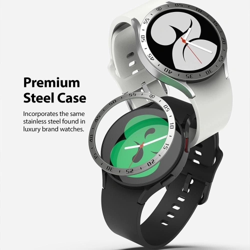Kup Nakládka Ringke Bezel Styling Samsung Galaxy Watch 5/4 44mm nerezová ocel 44-01 Stříbrná - RGK1619SSLV - {ean13} - Sklep Home Screen