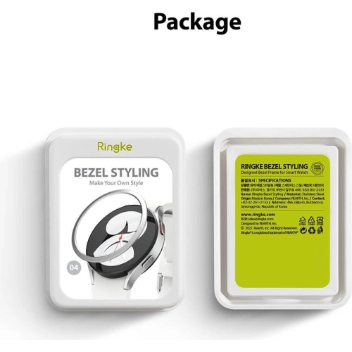 Kup Nakládka Ringke Bezel Styling Samsung Galaxy Watch 5/4 44mm nerezová ocel 44-01 Stříbrná - RGK1619SSLV - {ean13} - Sklep Home Screen