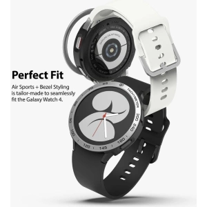 Buy Ringke Bezel Styling 40-01 + Ringke Air Sports Samsung Galaxy Watch 4 40mm Black/Silver - RGK1620BLKSLV - {ean13} - Home Screen Store Europe