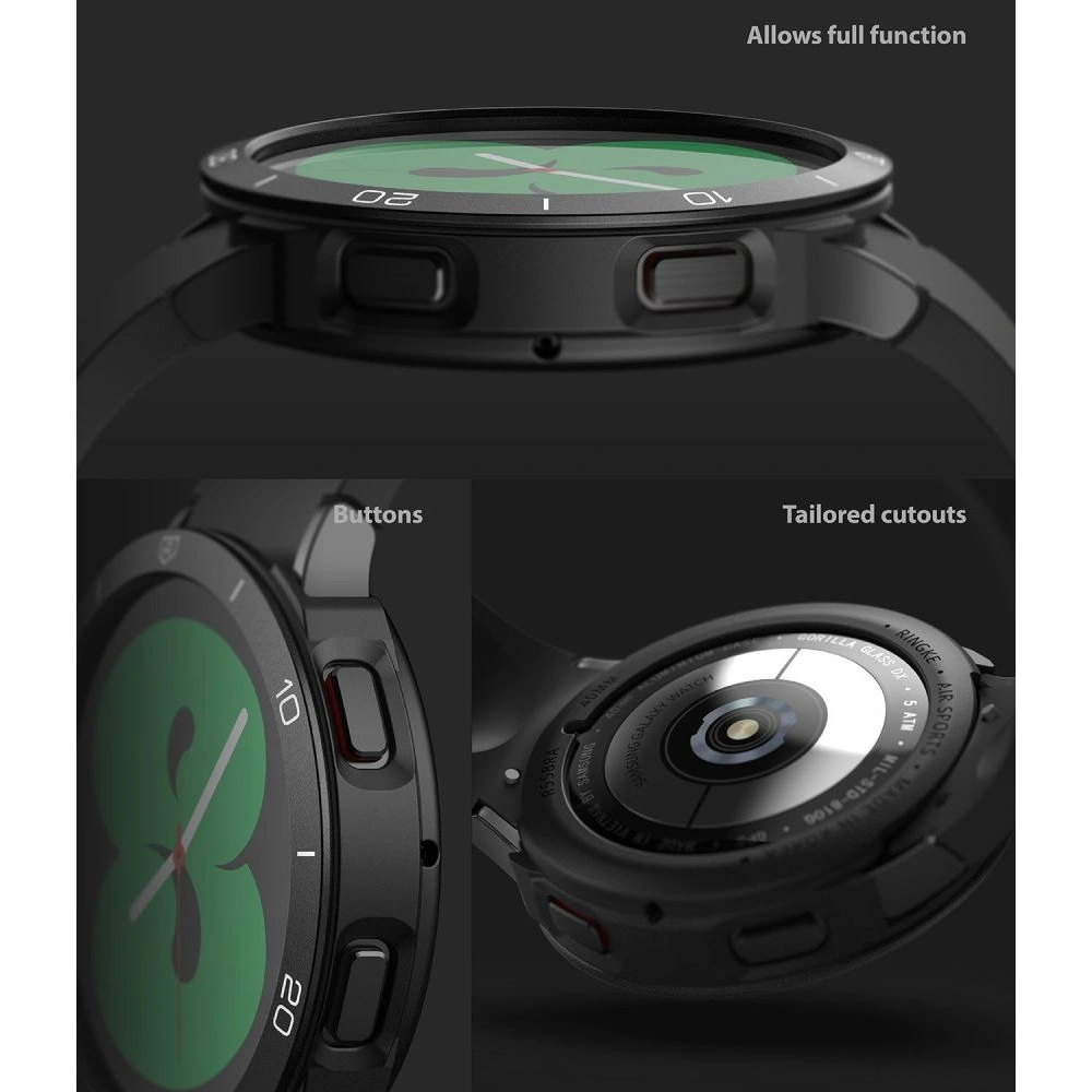 Nakładka Ringke Bezel Styling 40-02 + etui Ringke Air Sports Samsung Galaxy Watch 4 40mm Black